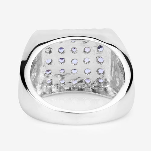 1.75 Carat Genuine Tanzanite .925 Sterling Silver Ring by Bids.com