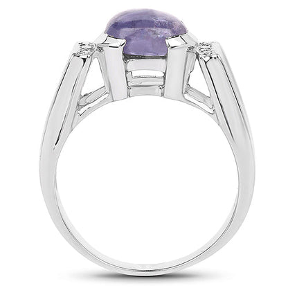 2.80 Carat Genuine Tanzanite .925 Sterling Silver Ring by Bids.com