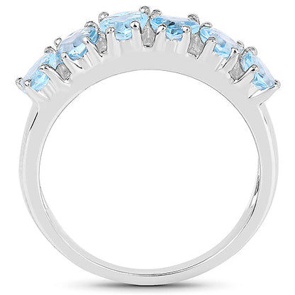 1.68 Carat Genuine Swiss Blue Topaz .925 Sterling Silver Ring by Bids.com