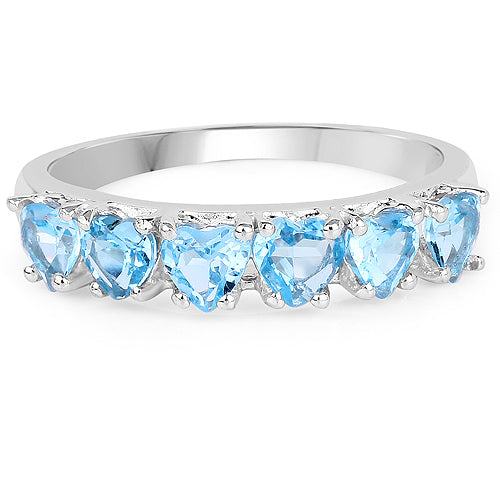 1.68 Carat Genuine Swiss Blue Topaz .925 Sterling Silver Ring by Bids.com