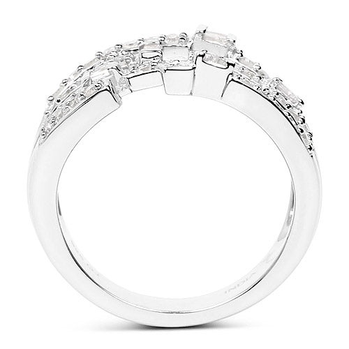 0.60 Carat Genuine White Diamond .925 Sterling Silver Ring by Bids.com