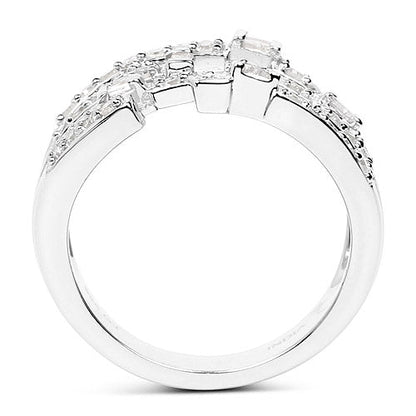 0.60 Carat Genuine White Diamond .925 Sterling Silver Ring by Bids.com
