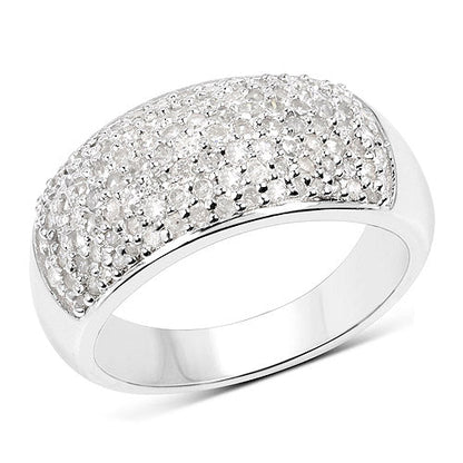 0.96 Carat Genuine White Diamond .925 Sterling Silver Ring by Bids.com
