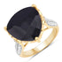 8.39 Carat Dyed Sapphire and White Topaz .925 Sterling Silver Ring by Bids.com