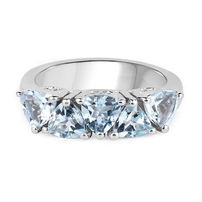 2.50 Carat Genuine Blue Topaz .925 Sterling Silver Ring by Bids.com