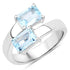 2.14 Carat Genuine Blue Topaz .925 Sterling Silver Ring by Bids.com