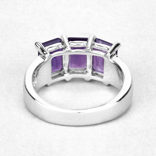 2.85 Carat Genuine Amethyst .925 Sterling Silver Ring by Bids.com