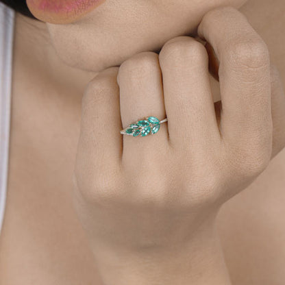 0.68 Carat Genuine Zambian Emerald and White Diamond 14K Yellow Gold Ring by Bids.com