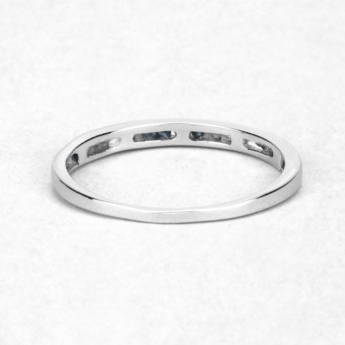 0.20 Carat Genuine Blue Diamond .925 Sterling Silver Ring by Bids.com