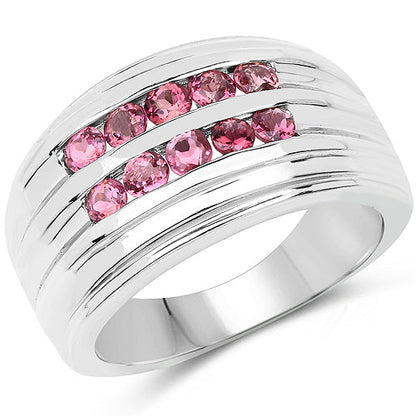 1.00 Carat Genuine Pink Tourmaline .925 Sterling Silver Ring by Bids.com
