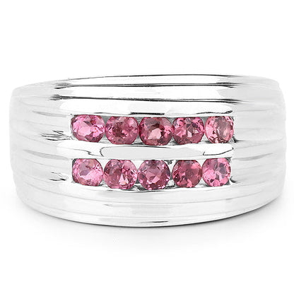 1.00 Carat Genuine Pink Tourmaline .925 Sterling Silver Ring by Bids.com
