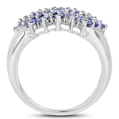 2.03 Carat Genuine Tanzanite .925 Sterling Silver Ring by Bids.com