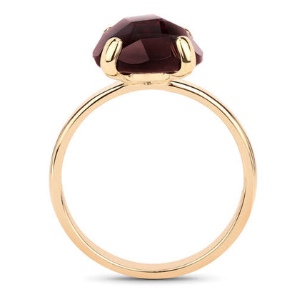 7.38 Carat Genuine Garnet .925 Sterling Silver Ring  DestGlow