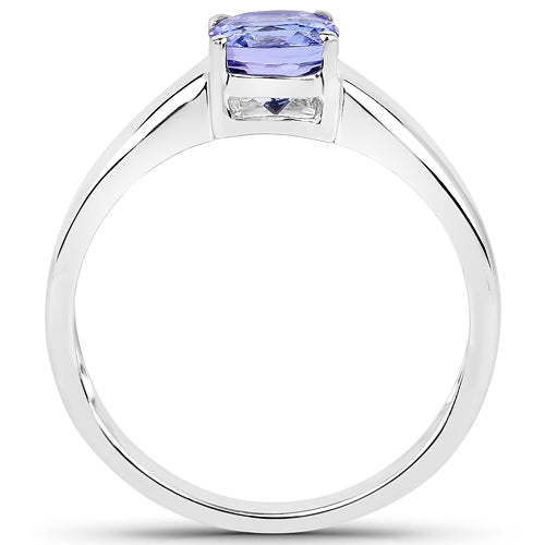 1.05 Carat Genuine Tanzanite .925 Sterling Silver ring by Bids.com