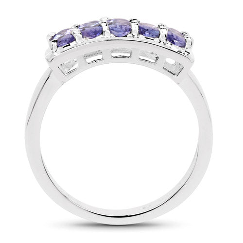 1.25 Carat Genuine Tanzanite .925 Sterling Silver Ring by Bids.com