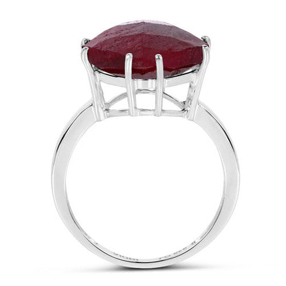 8.20 Carat Dyed Ruby .925 Sterling Silver Ring by Bids.com