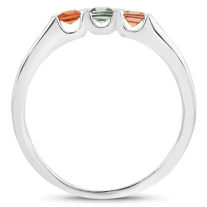 0.68 Carat Genuine Multi Sapphire .925 Sterling Silver Ring by Bids.com