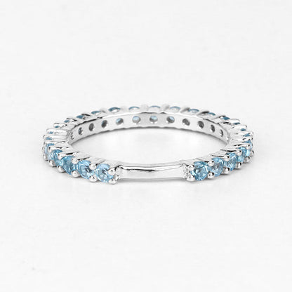 0.94 Carat Genuine Swiss Blue Topaz .925 Sterling Silver Ring by Bids.com