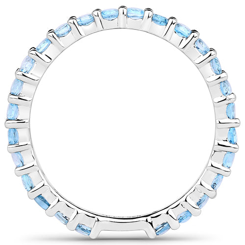 0.94 Carat Genuine Swiss Blue Topaz .925 Sterling Silver Ring by Bids.com