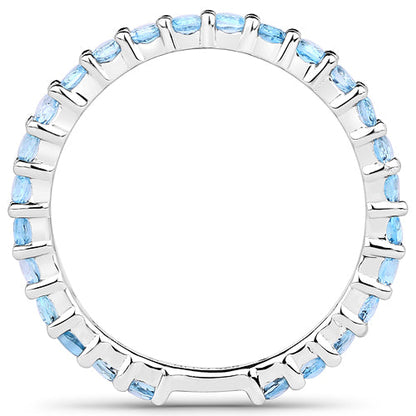 0.94 Carat Genuine Swiss Blue Topaz .925 Sterling Silver Ring by Bids.com