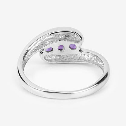 0.54 Carat Genuine Amethyst .925 Sterling Silver Ring by Bids.com