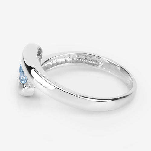 0.74 Carat Genuine Blue Topaz .925 Sterling Silver Ring by Bids.com
