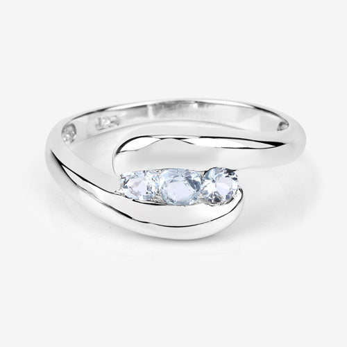 0.74 Carat Genuine Blue Topaz .925 Sterling Silver Ring by Bids.com