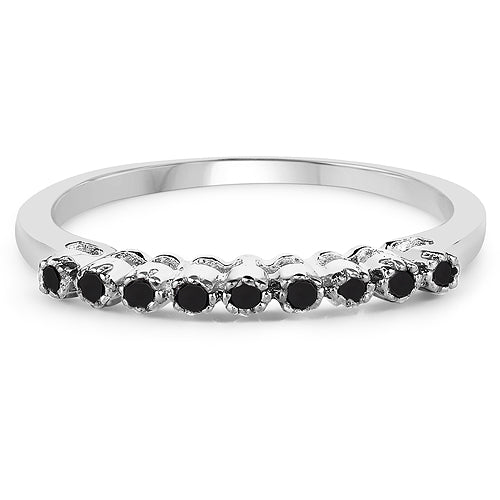 0.32 Carat Genuine Multi Diamond .925 Sterling Silver Ring by Bids.com