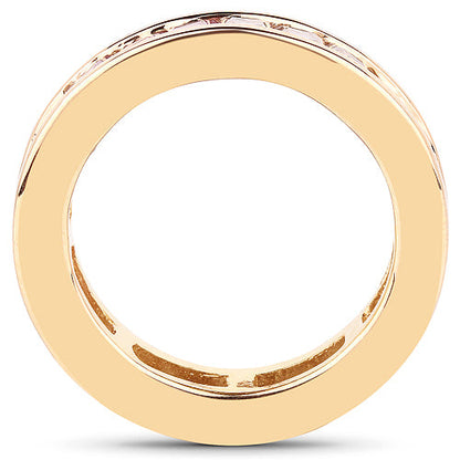 14K Yellow Gold Plated 4.32 Carat Genuine Multi Sapphire .925 Sterling Silver Ring by Bids.com