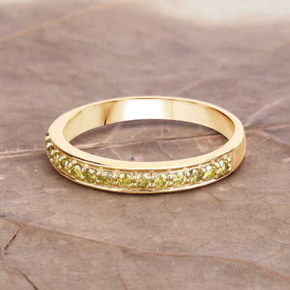 0.32 Carat Genuine Yellow Diamond 14K Yellow Gold Ring (I1-I2)  DestGlow