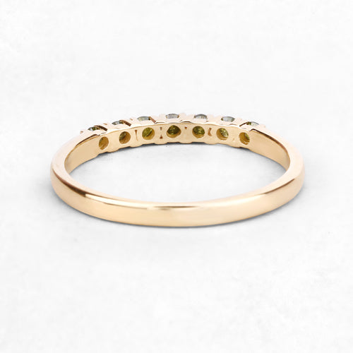 0.22 Carat Genuine Dark Yellow Diamond 14K Yellow Gold Ring (I1-I2) by Bids.com