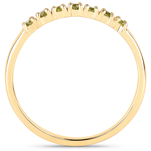 0.22 Carat Genuine Dark Yellow Diamond 14K Yellow Gold Ring (I1-I2) by Bids.com