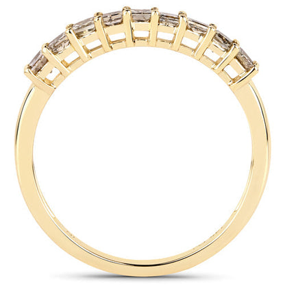 0.50 Carat Genuine Champagne Diamond 14K Yellow Gold Ring (I1-I2)  DestGlow