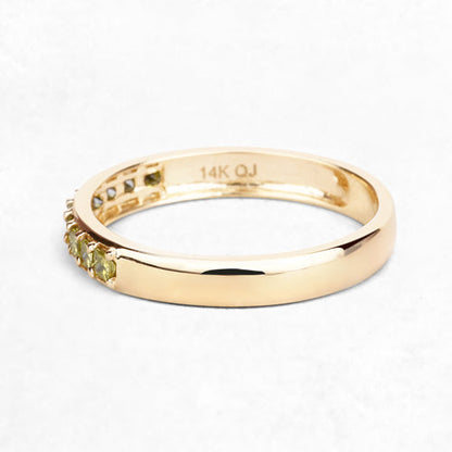 0.27 Carat Genuine Yellow Diamond 14K Yellow Gold Ring (SI1-SI2) by Bids.com
