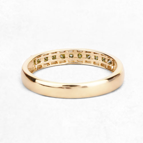 0.27 Carat Genuine Yellow Diamond 14K Yellow Gold Ring (SI1-SI2) by Bids.com