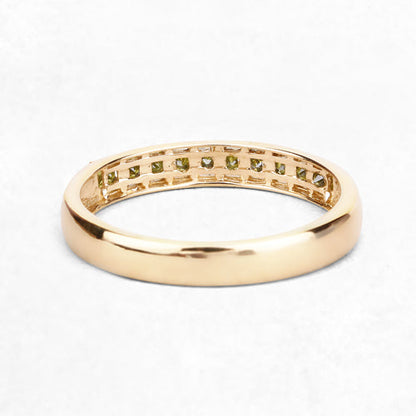0.27 Carat Genuine Yellow Diamond 14K Yellow Gold Ring (SI1-SI2) by Bids.com