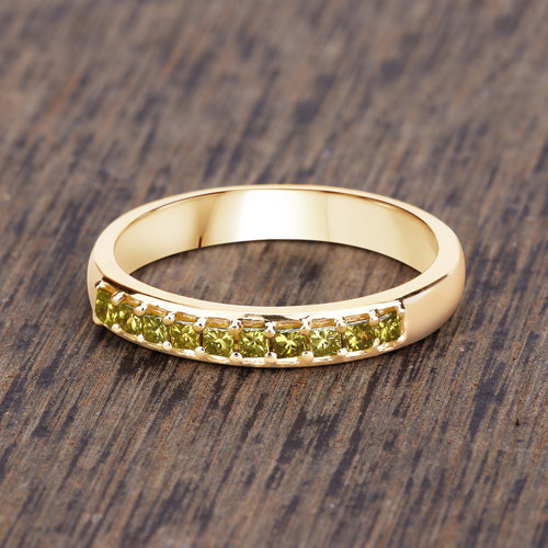 0.27 Carat Genuine Yellow Diamond 14K Yellow Gold Ring (SI1-SI2) by Bids.com