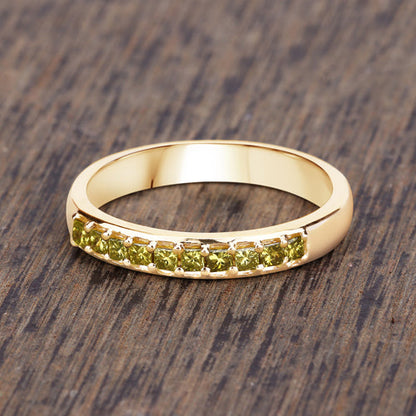 0.27 Carat Genuine Yellow Diamond 14K Yellow Gold Ring (SI1-SI2) by Bids.com