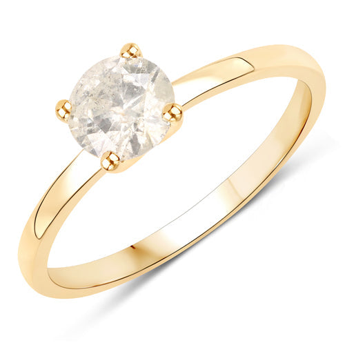 0.72 Carat Genuine LB Diamond 14K Yellow Gold Ring by Bids.com