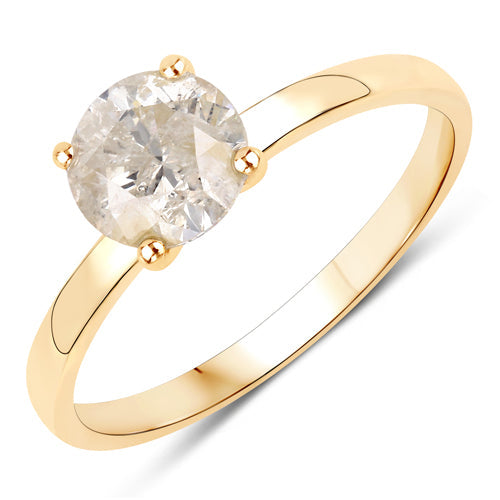 1.25 Carat Genuine TLC Diamond 14K Yellow Gold Ring by Bids.com