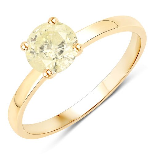 0.85 Carat Genuine TLC Diamond 14K Yellow Gold Ring by Bids.com