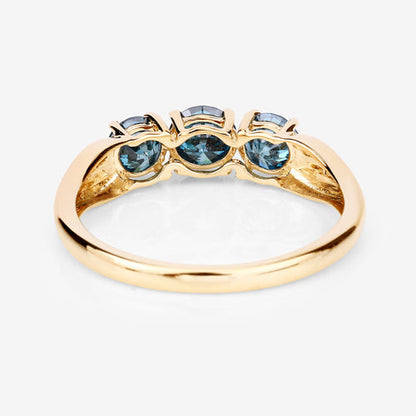 1.03 Carat Genuine Blue Diamond 14K Yellow Gold Ring by Bids.com