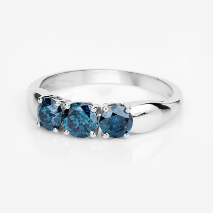 1.03 Carat Genuine Blue Diamond 14K White Gold Ring by Bids.com