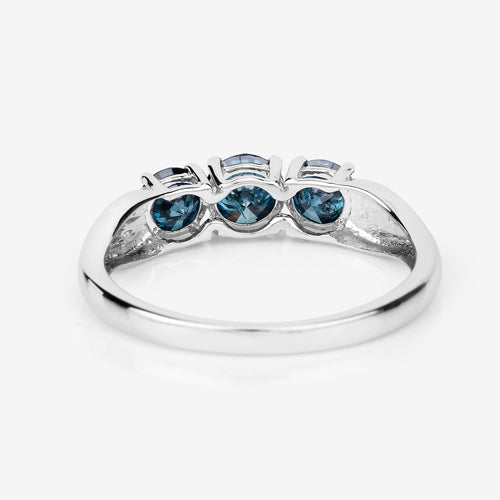 1.03 Carat Genuine Blue Diamond 14K White Gold Ring by Bids.com