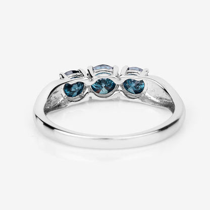 1.03 Carat Genuine Blue Diamond 14K White Gold Ring by Bids.com