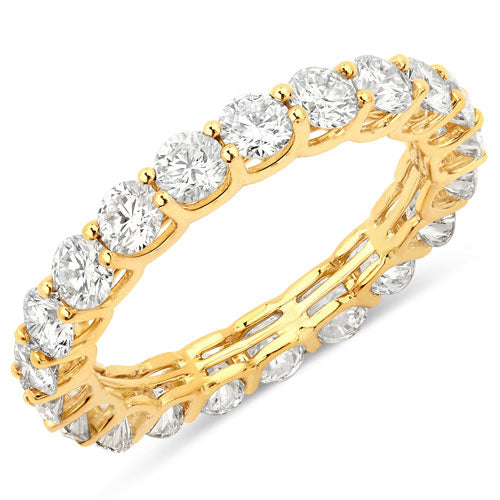 2.52 Carat Genuine Lab Grown Diamond 14K Yellow Gold Ring by Bids.com