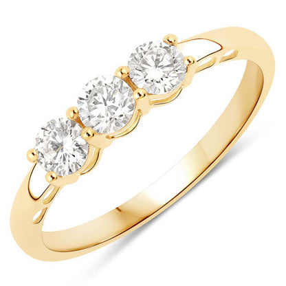 0.51 Carat Genuine Lab Grown Diamond 14K Yellow Gold Ring by Bids.com