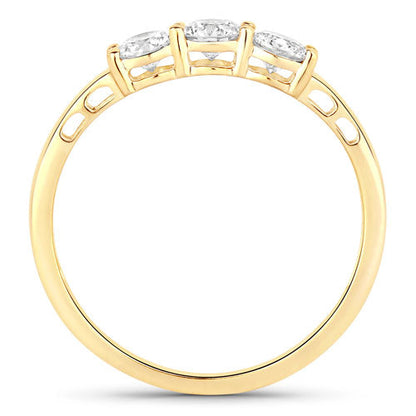 0.51 Carat Genuine Lab Grown Diamond 14K Yellow Gold Ring by Bids.com