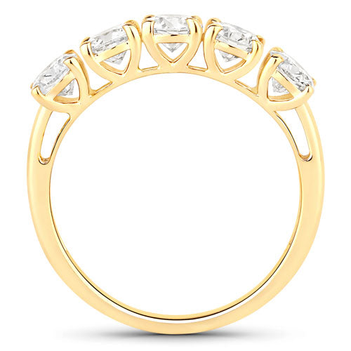 1.50 Carat Genuine Lab Grown Diamond 14K Yellow Gold Ring by Bids.com