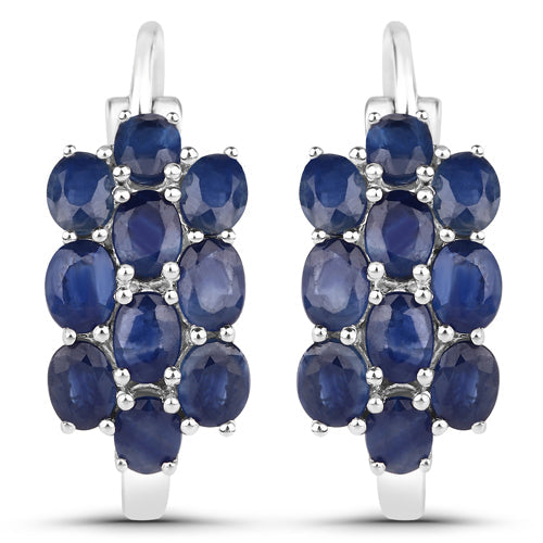 10.40 Carat Genuine Blue Sapphire .925 Sterling Silver 3 Piece Jewelry Set (Ring, Earrings, and Pendant w/ Chain) by Bids.com